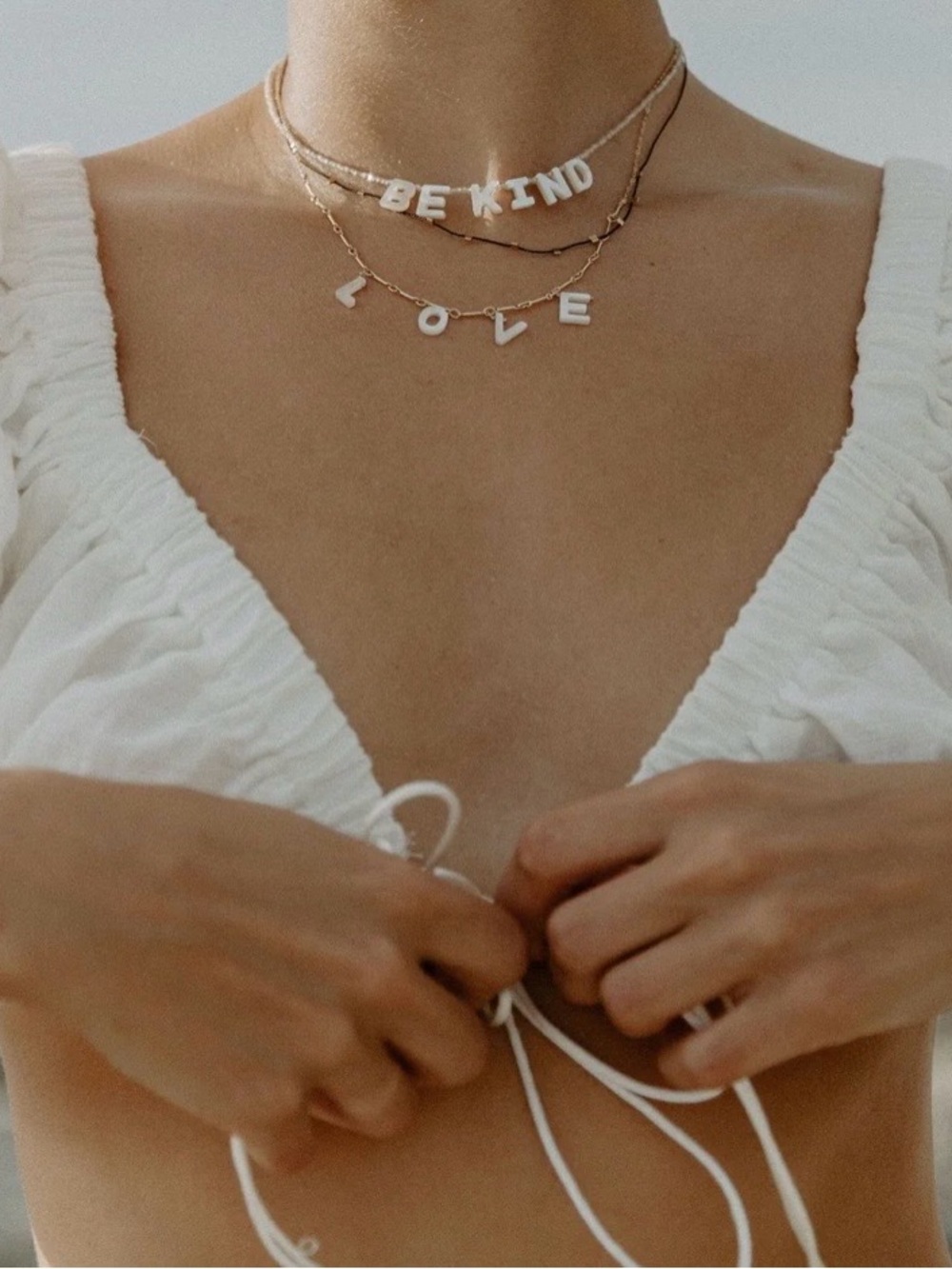 Free People x Kozakh Love Mother Of Pearl & 14k Gold PVD Necklace